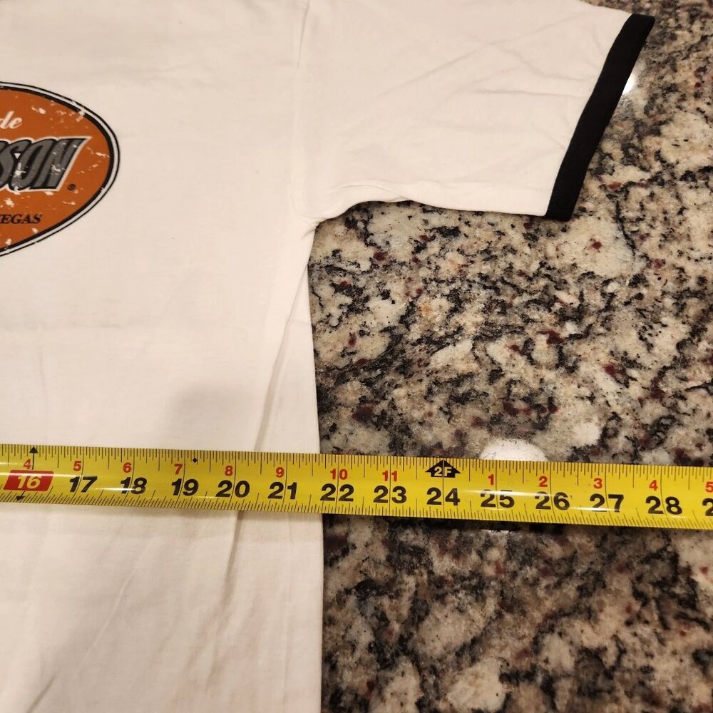 Vintage Harley Davidson Cafe White Shirt Adult Large Las Vegas NWT NOS - Picture 4 of 8